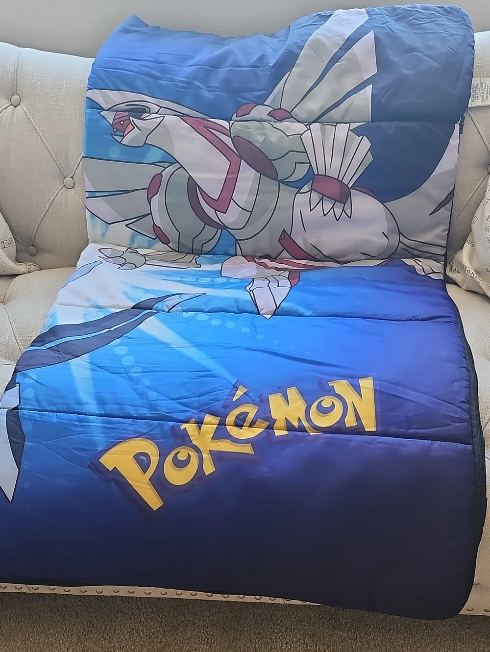 Blue Pokemon Kids Licensed Sleeping Bag